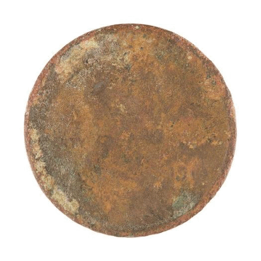 A cent turning, showing its wear
