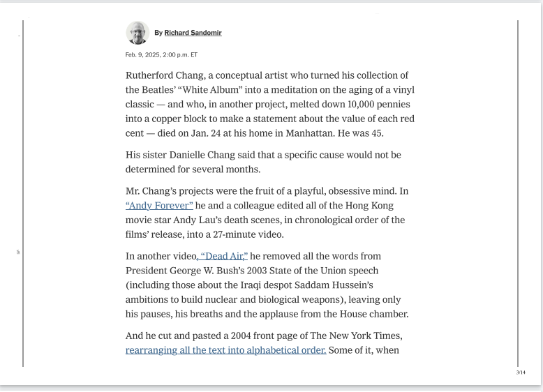 Obituary, continued